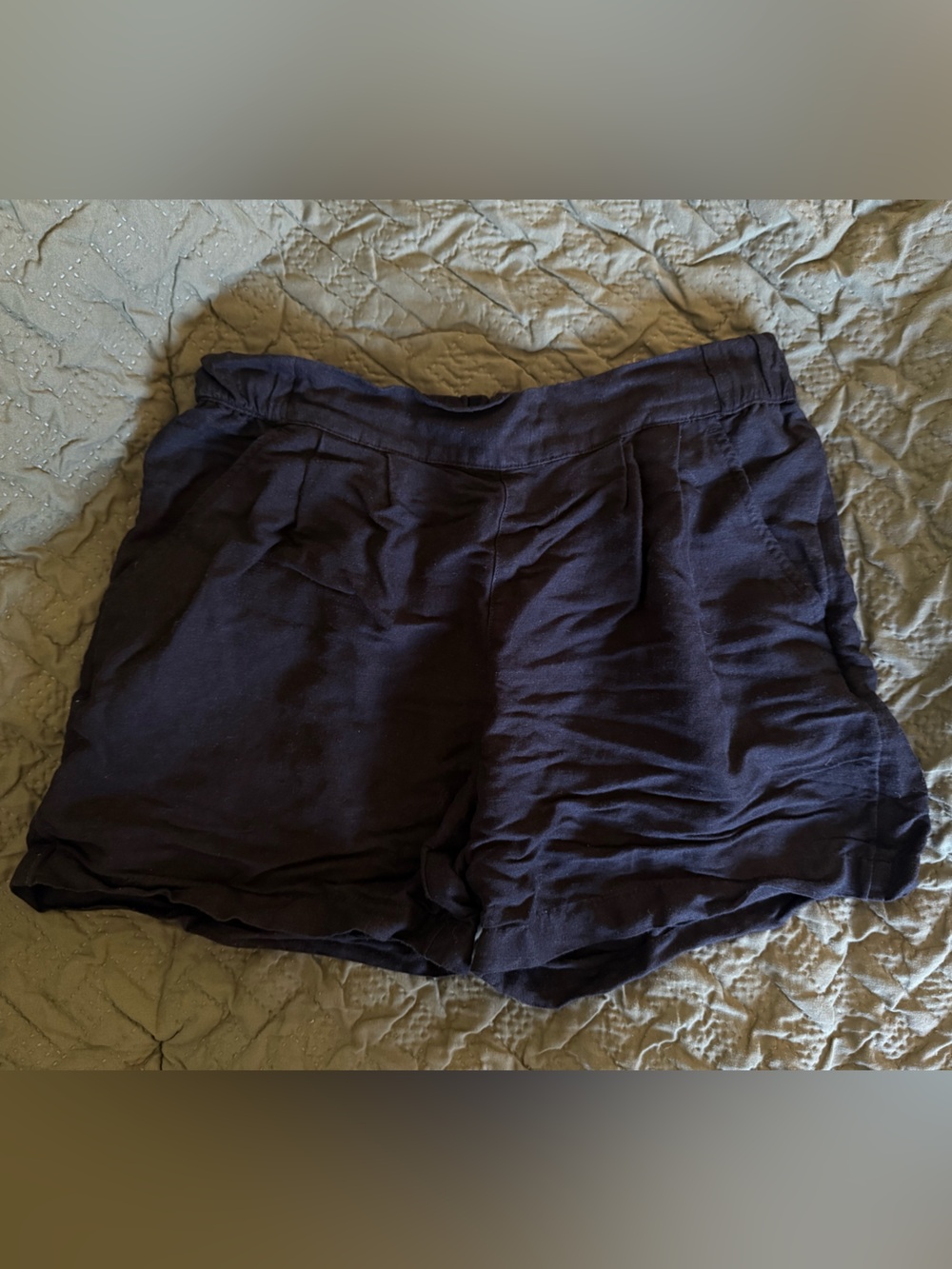 a new day Black Lightweight Linen Short Women’s extra small
